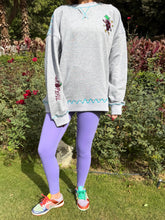 Grapeful Embroidery Sweater