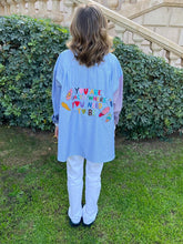 Lucky Stripes Embroidery Shirt