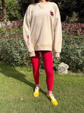 Pomtastic Embroidery Sweater