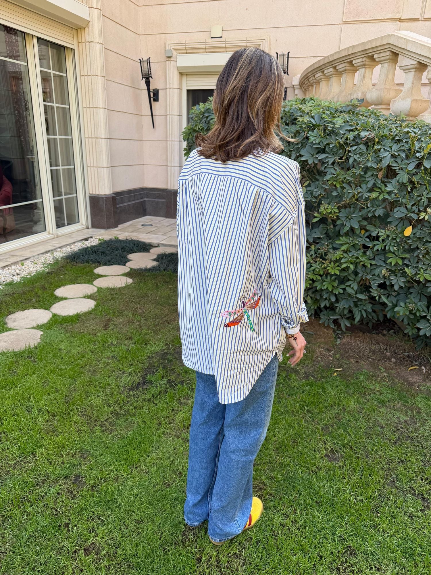 Dragonfly Magic Embroidery Shirt