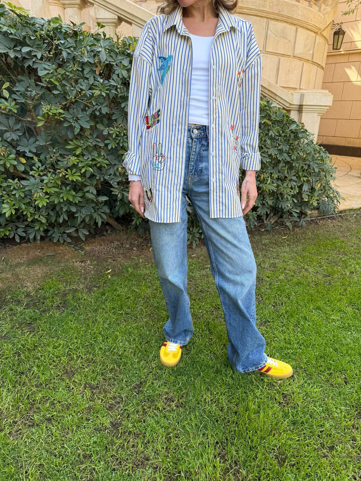 Dragonfly Magic Embroidery Shirt