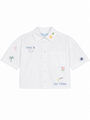 Head In The Clouds Crop Shirt