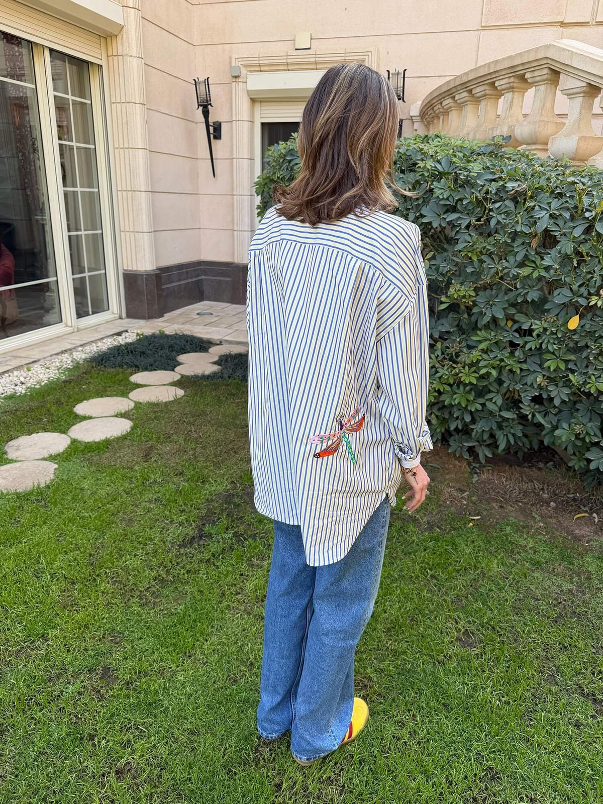 Dragonfly Magic Embroidery Shirt