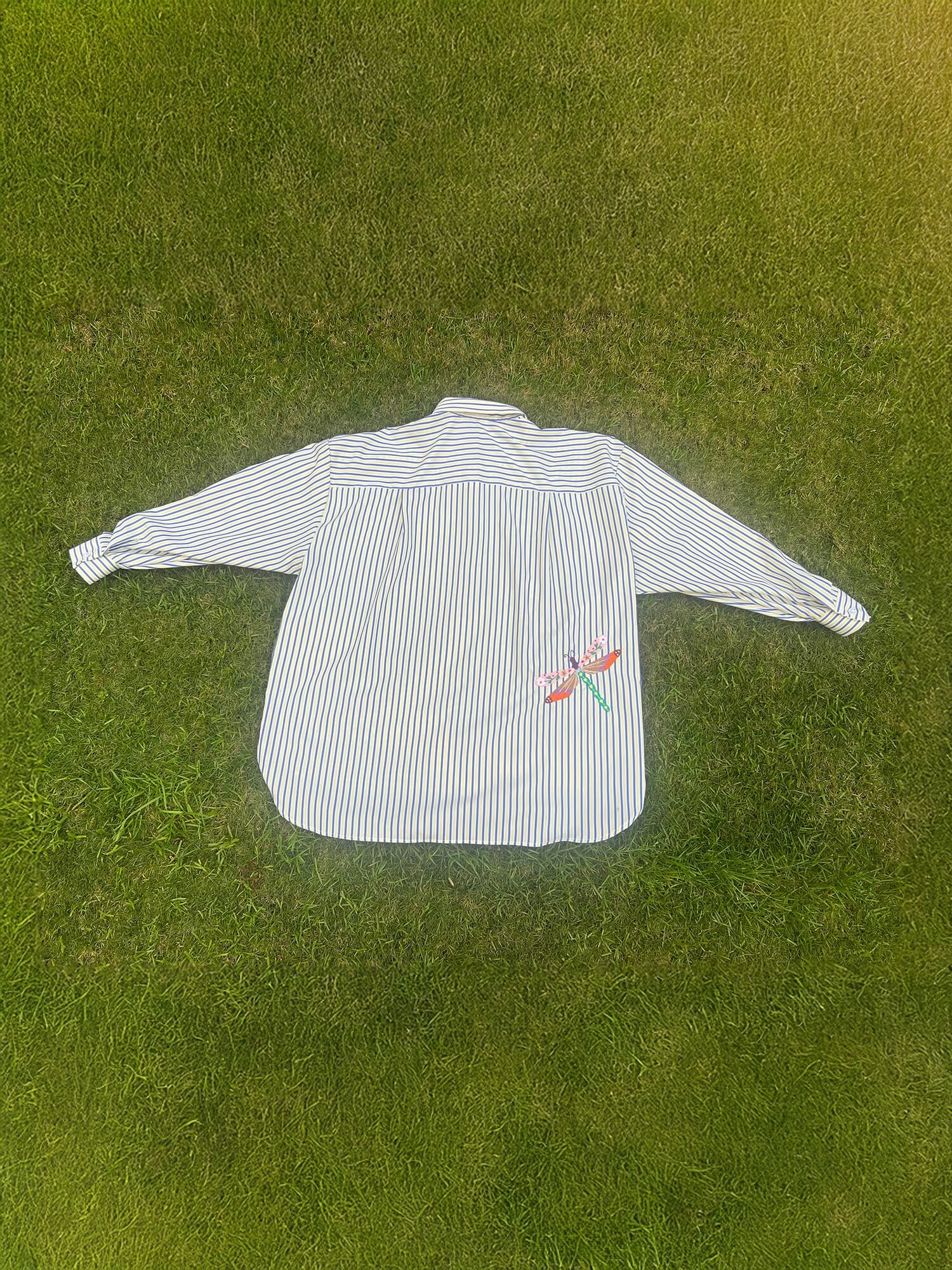 Dragonfly Magic Embroidery Shirt