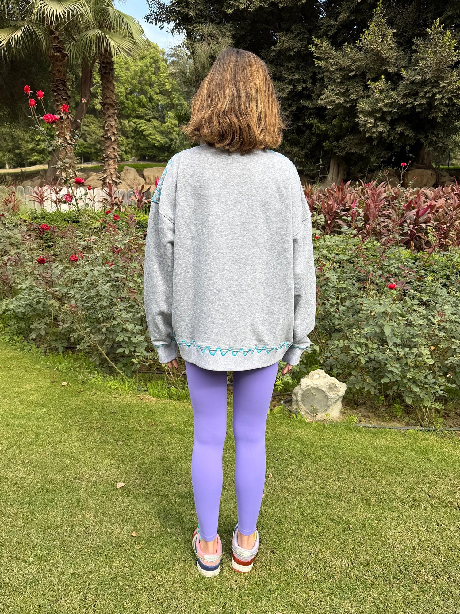 Grapeful Embroidery Sweater