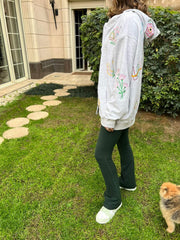 Happy Vibes Embroidery Hoodie