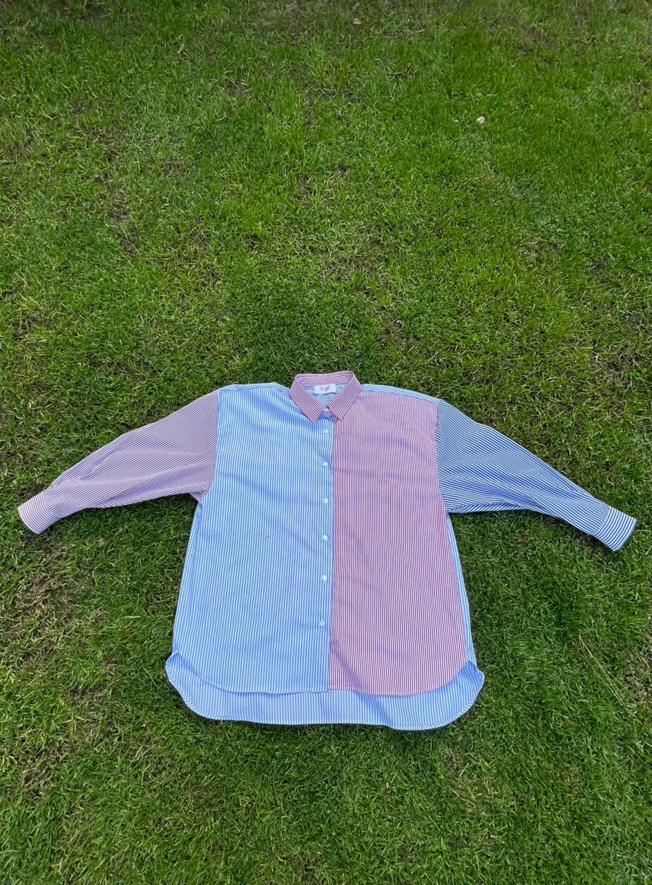 Lucky Stripes Embroidery Shirt