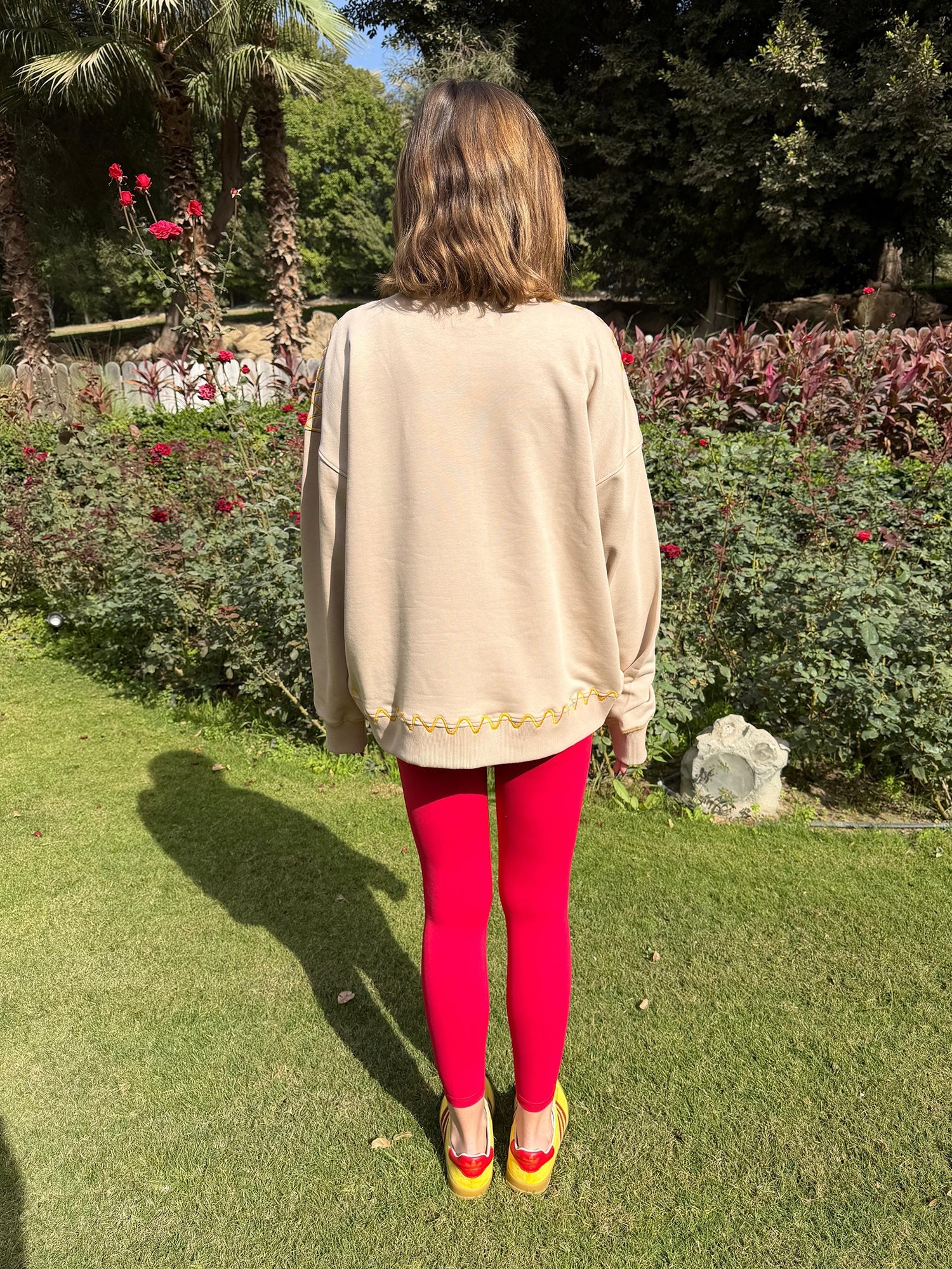 Pomtastic Embroidery Sweater