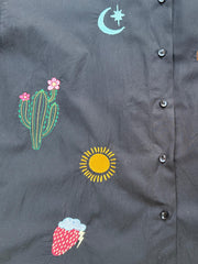 Midnight Madness Embroidery Shirt