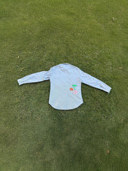 Groovy Green Embroidery Shirt