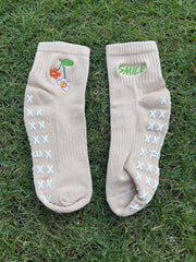 Smile Embroidery Socks