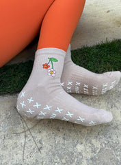Smile Embroidery Socks