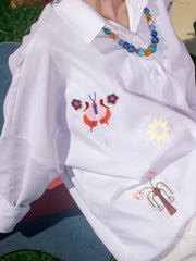 Wonderland Embroidery Shirt