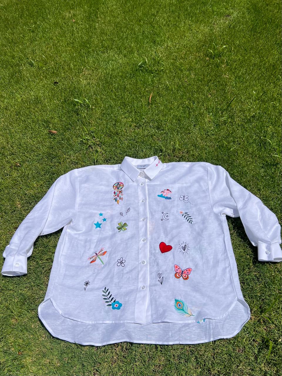 Smilier World Embroidery Shirt