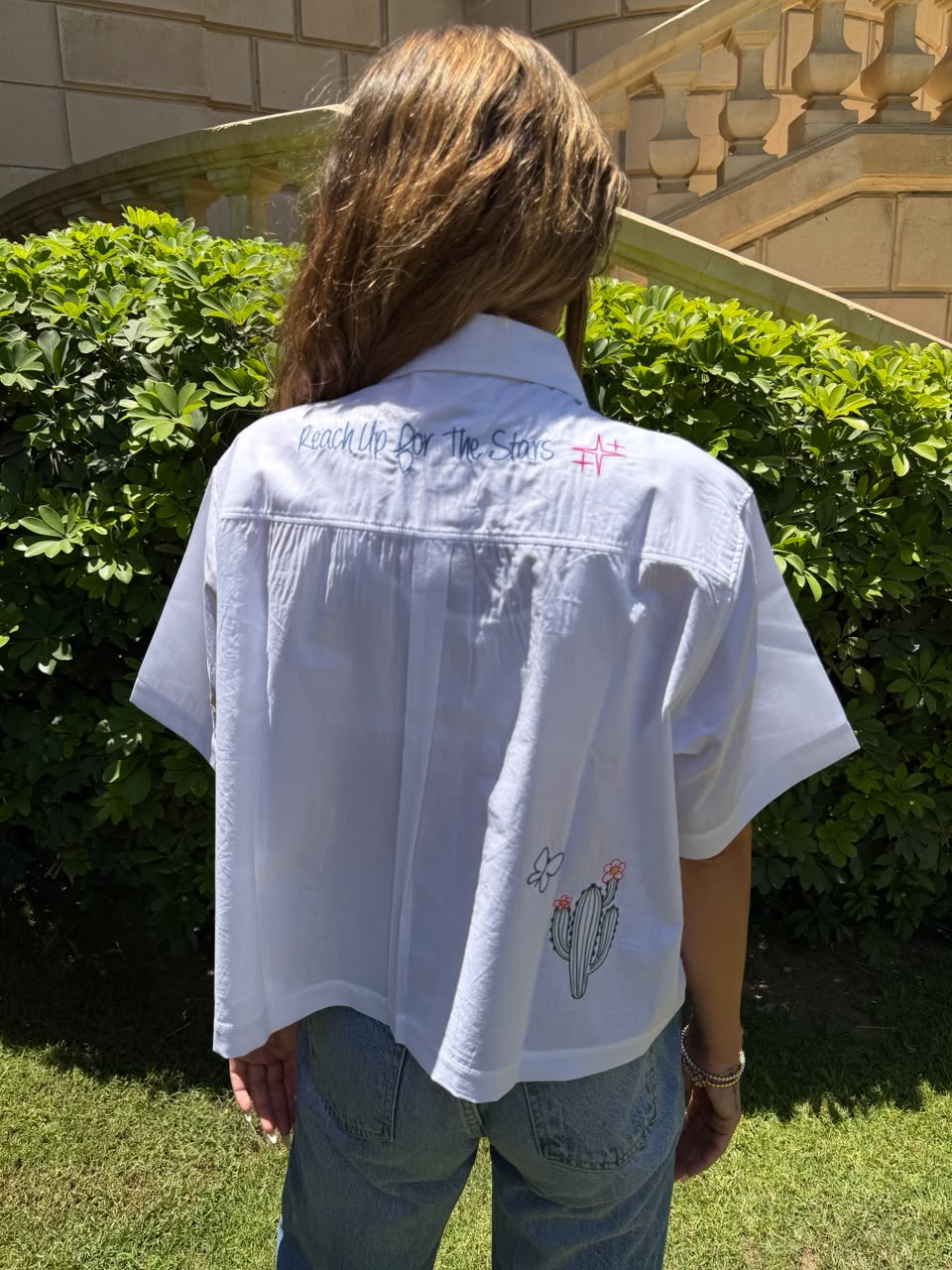 Head In The Clouds Crop Shirt