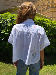 Head In The Clouds Crop Shirt