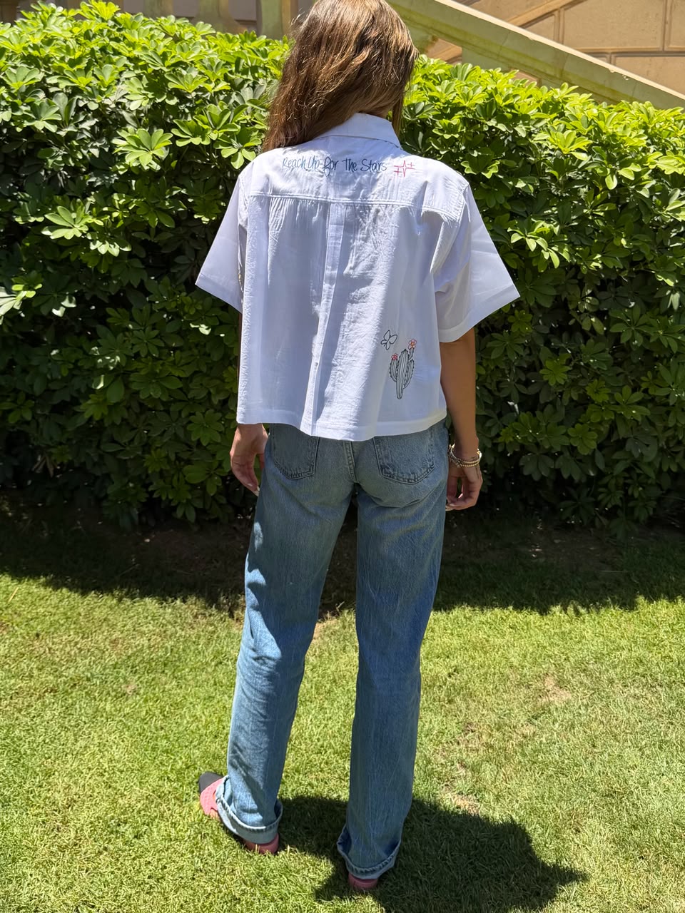 Head In The Clouds Crop Shirt