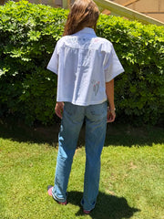 Head In The Clouds Crop Shirt