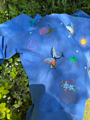 Sunshine For The Soul Blue Linen Shirt