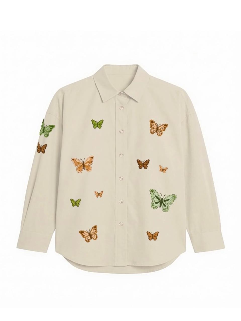 Wild Wings Embroidery Shirt