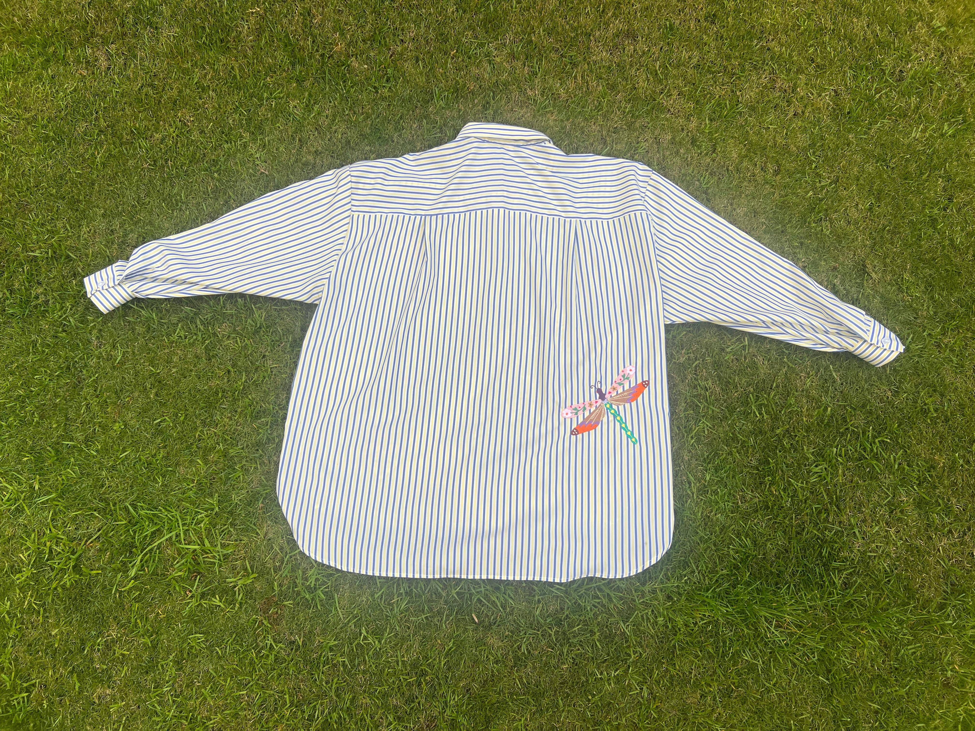 Dragonfly Magic Embroidery Shirt