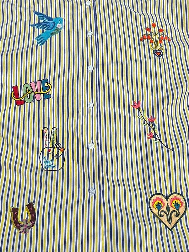 Dragonfly Magic Embroidery Shirt