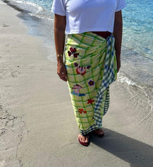 Sky Bloom Sarong Set